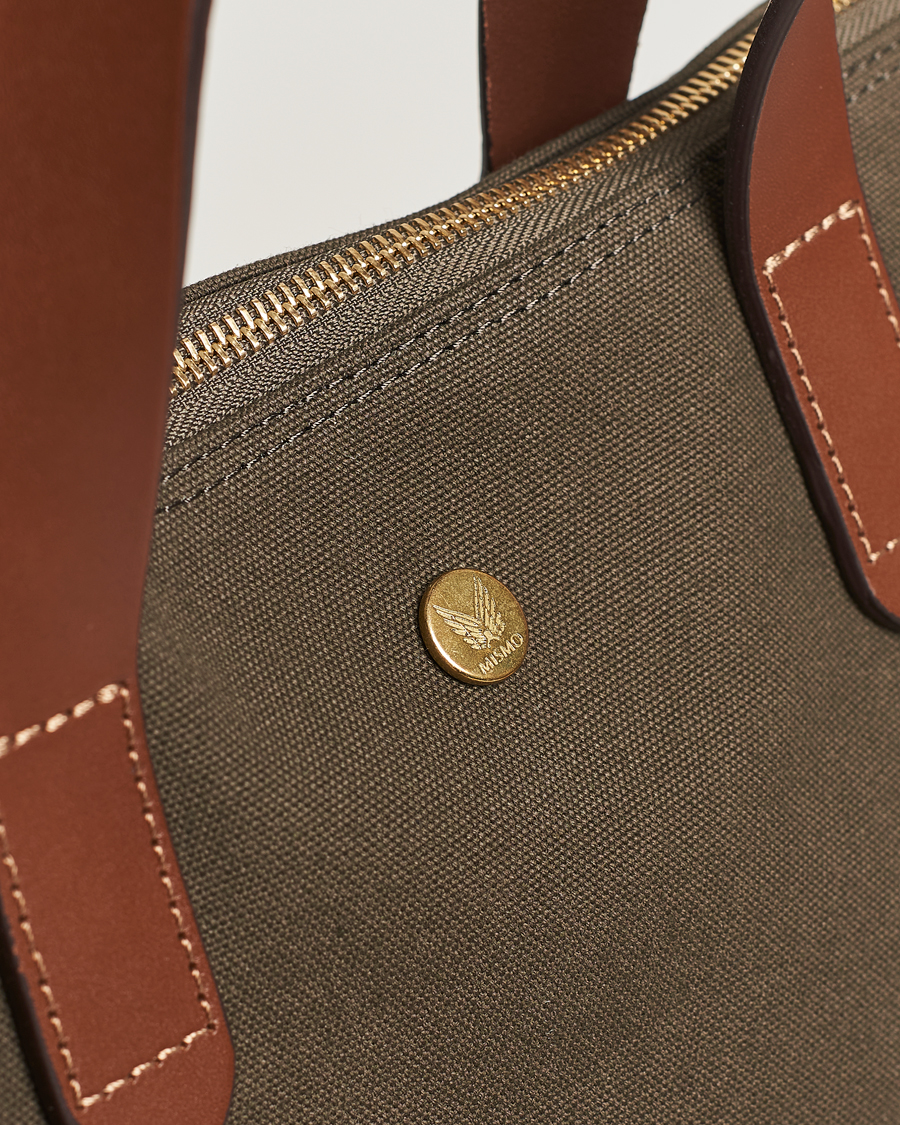 Herre | Vesker | Mismo | M/S Canvas Shopper Army/Cuoio