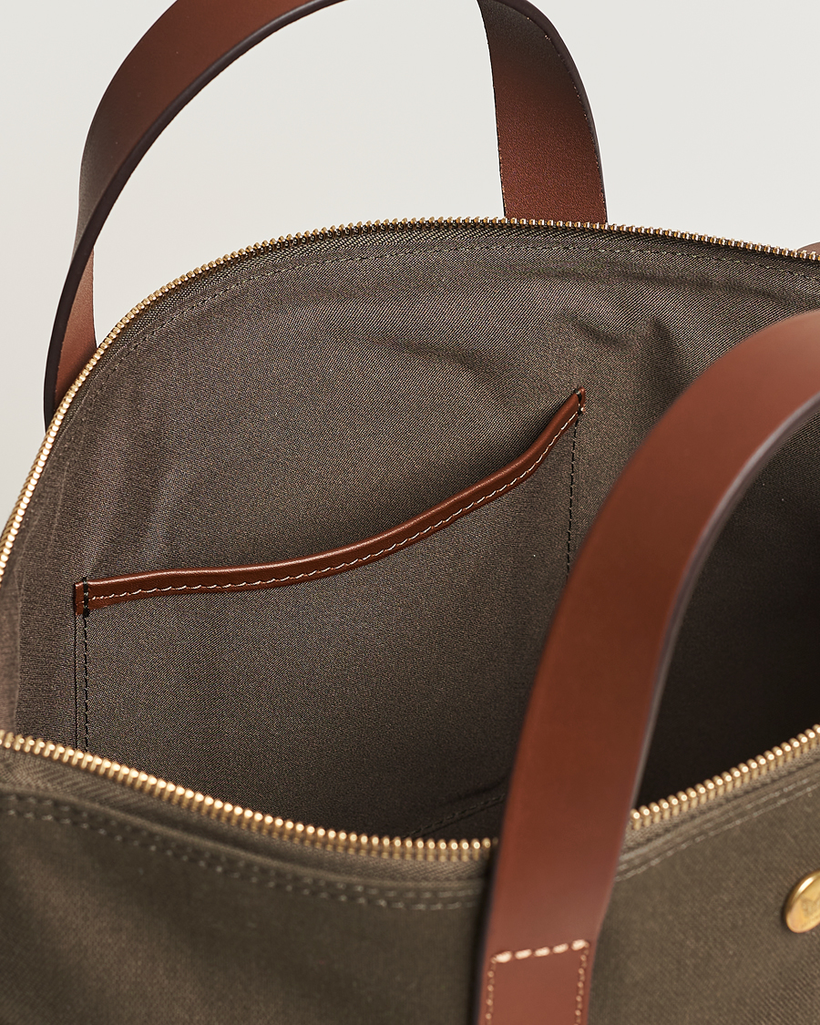 Herre | Vesker | Mismo | M/S Canvas Shopper Army/Cuoio