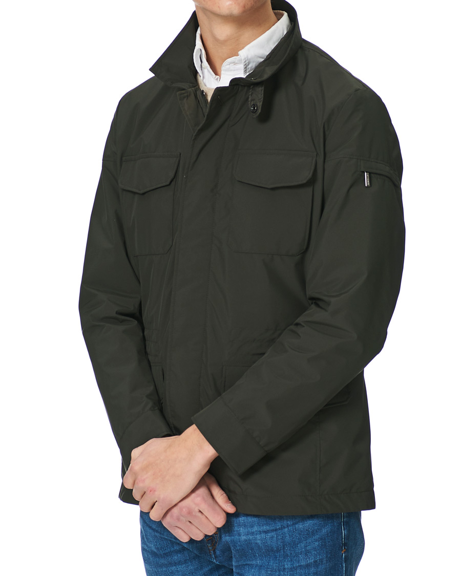 Herre | MooRER | MooRER | Waterproof Nylon Field Jacket Forest