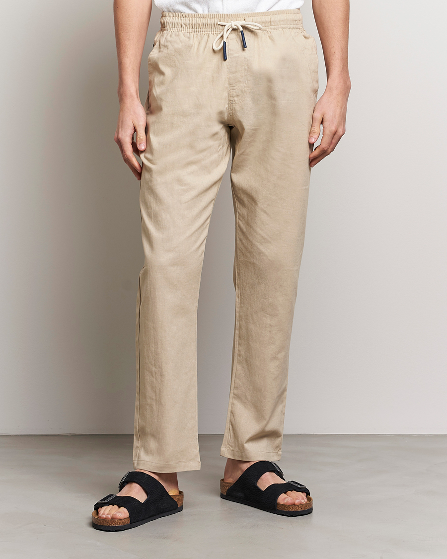 Herre | Plagg i lin | OAS | Linen Long Pants Beige