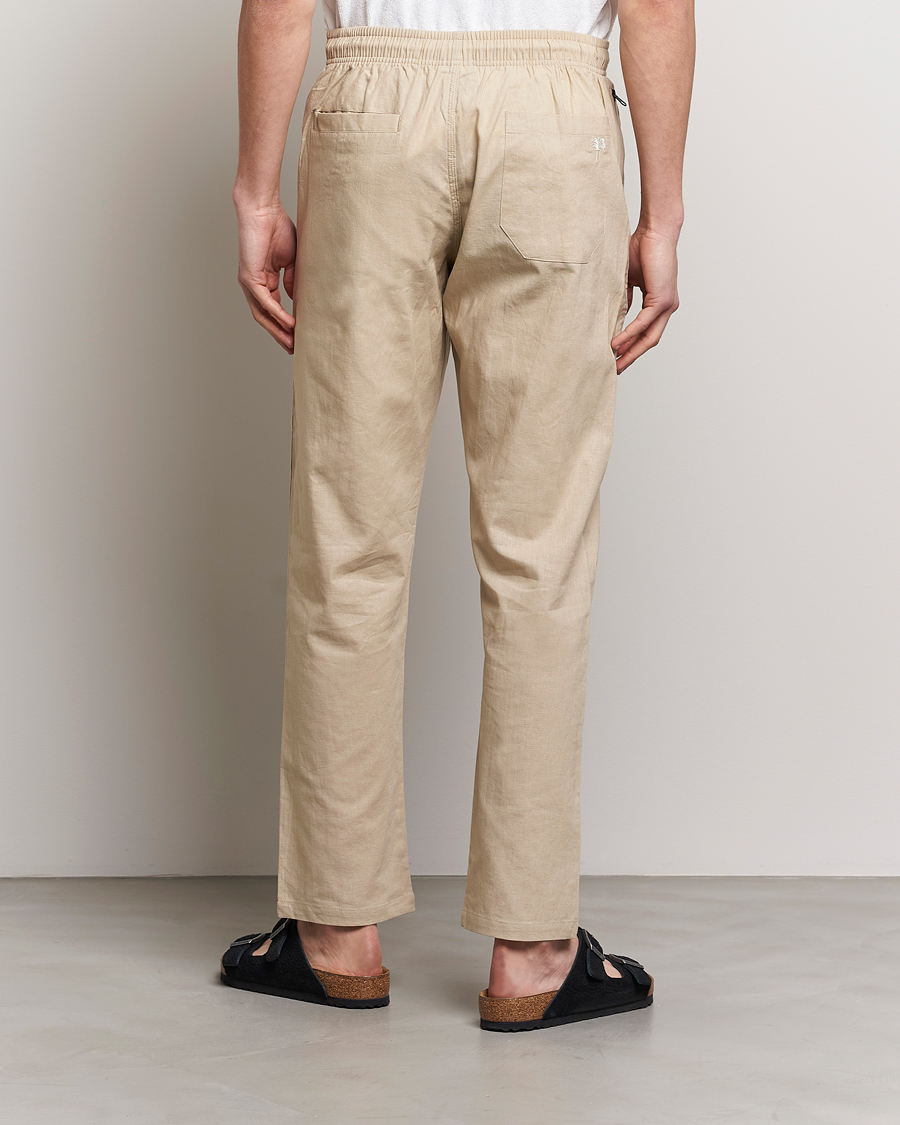 Herre | Bukser | OAS | Linen Long Pants Beige