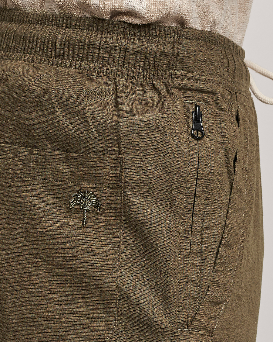 Herre | Bukser | OAS | Linen Long Pants Army