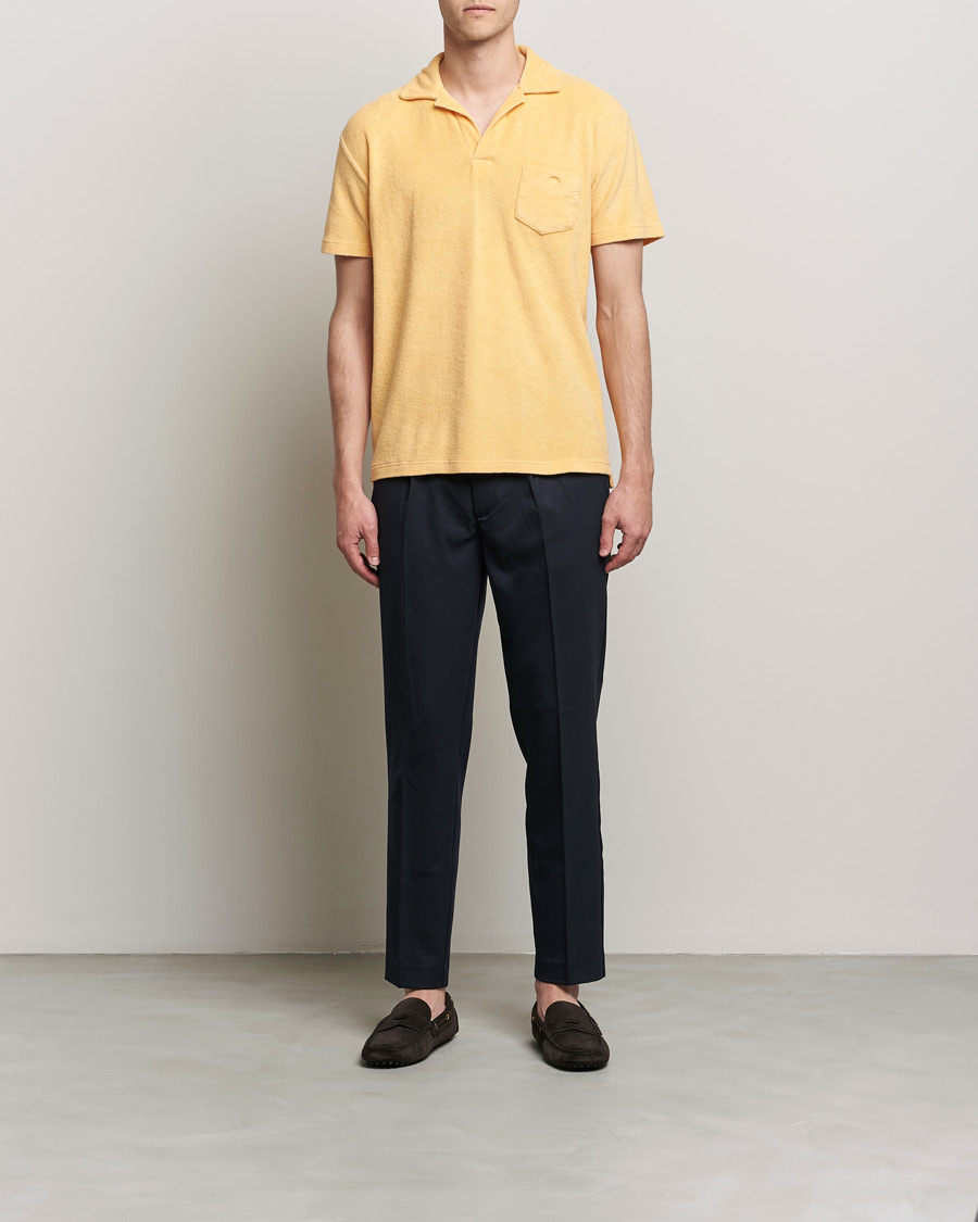 Herre | Pikéer | OAS | Short Sleeve Terry Polo Peach
