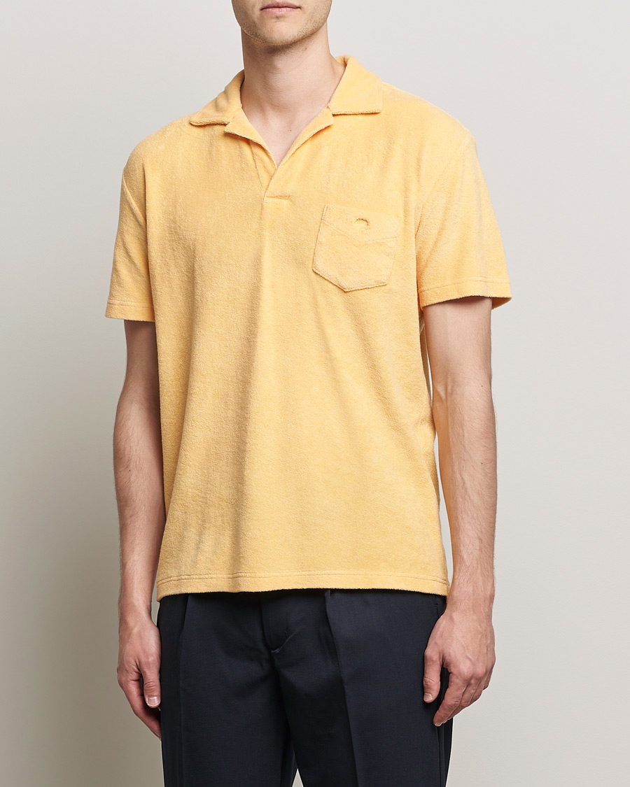 Herre | Pikéer | OAS | Short Sleeve Terry Polo Peach
