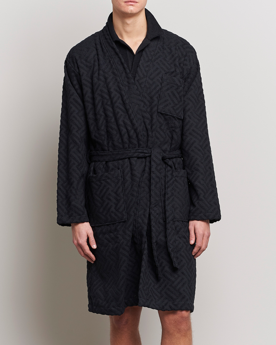 Herre | Livsstil | OAS | Terry Robe Black Crossroad