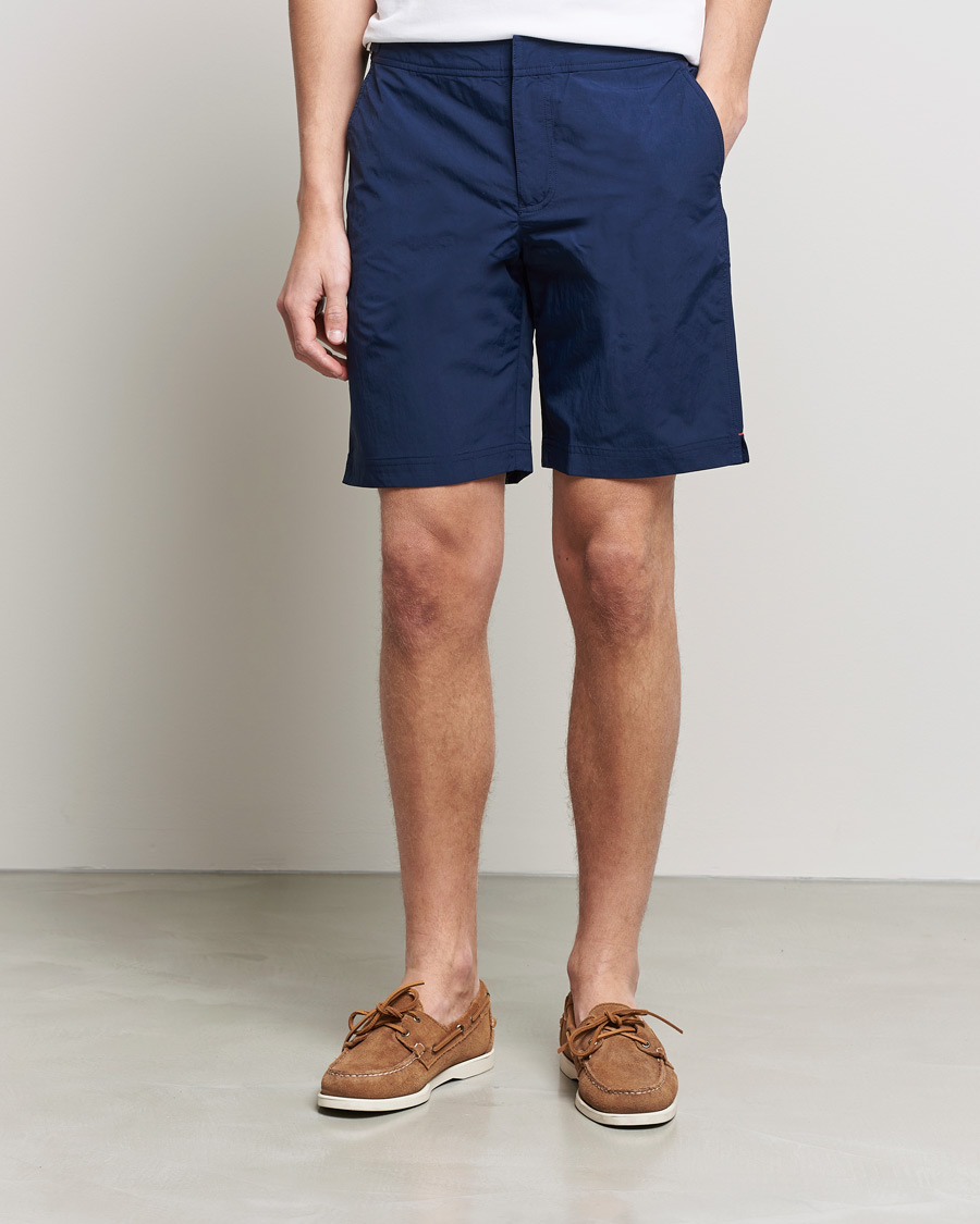 Herre | Dressede badeshorts | Orlebar Brown | Dane III Long Leg Swim Shorts Navy