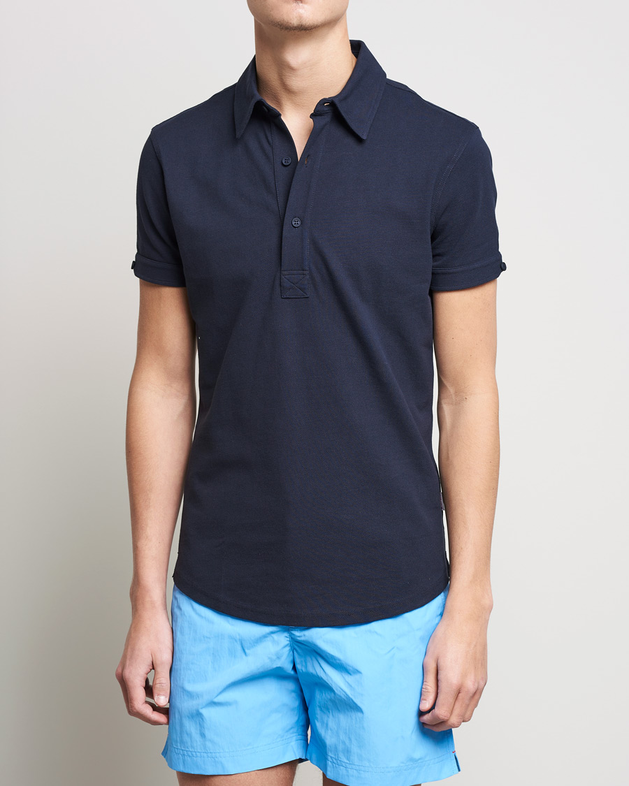 Herre | Pikéer | Orlebar Brown | Sebastian Tailored Cotton Polo Navy