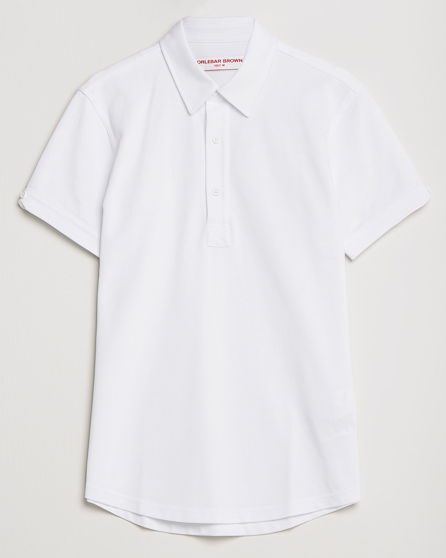 Herre | Pikéer | Orlebar Brown | Sebastian Tailored Cotton Polo White