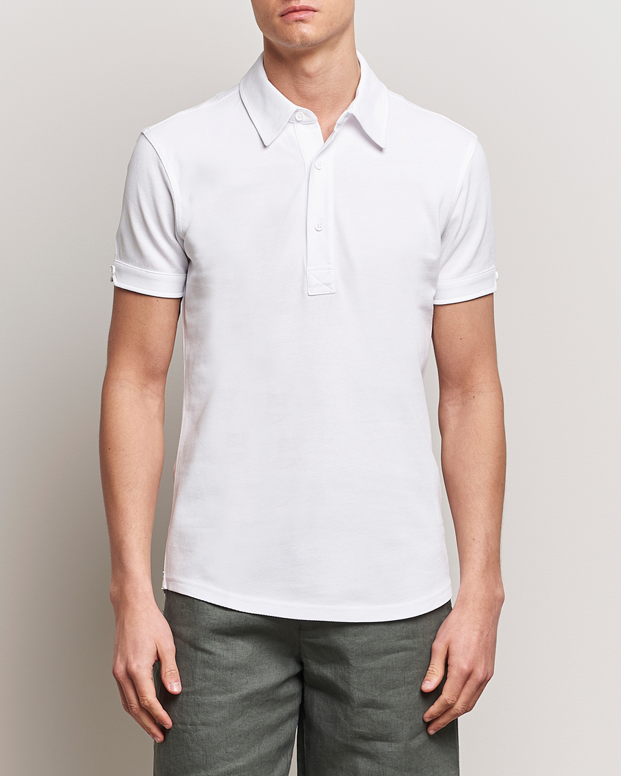 Herre | Pikéer | Orlebar Brown | Sebastian Tailored Cotton Polo White