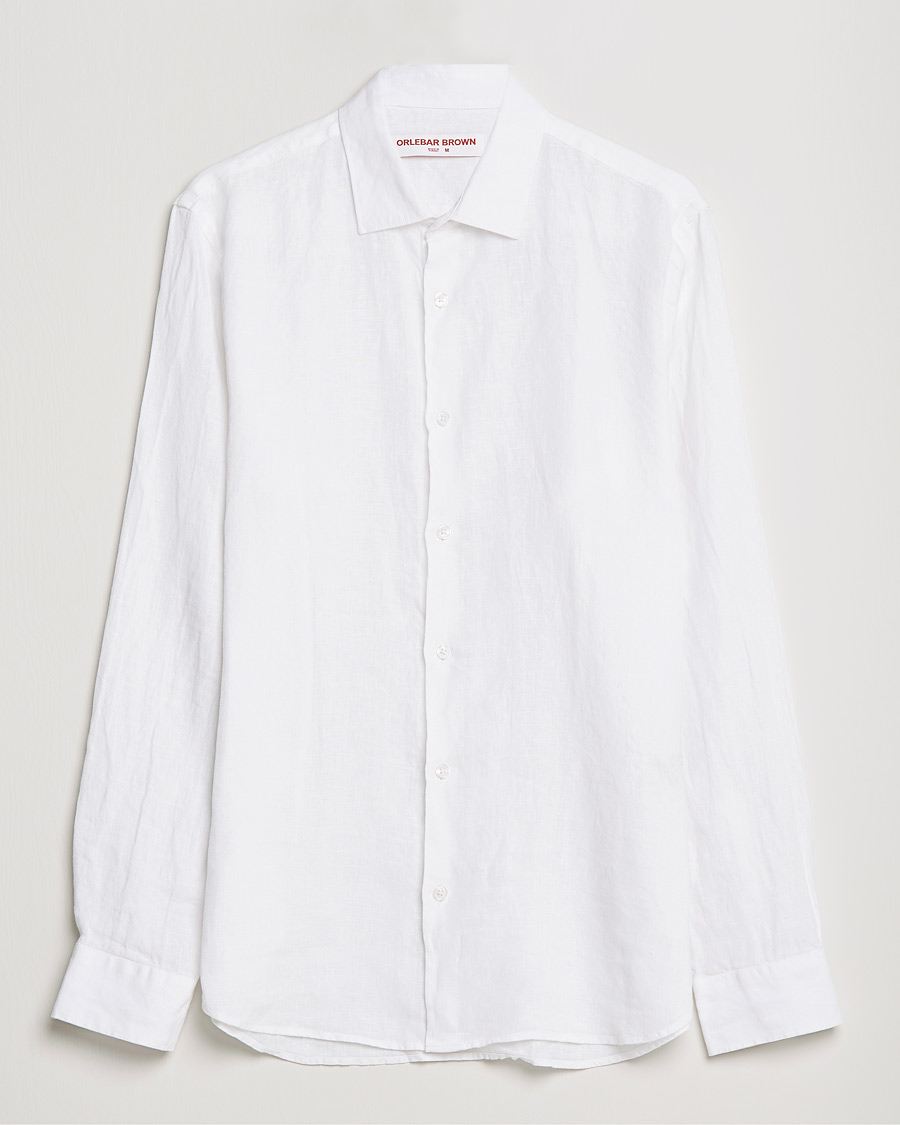 Herre |  | Orlebar Brown | Giles Linen CLS Shirt White