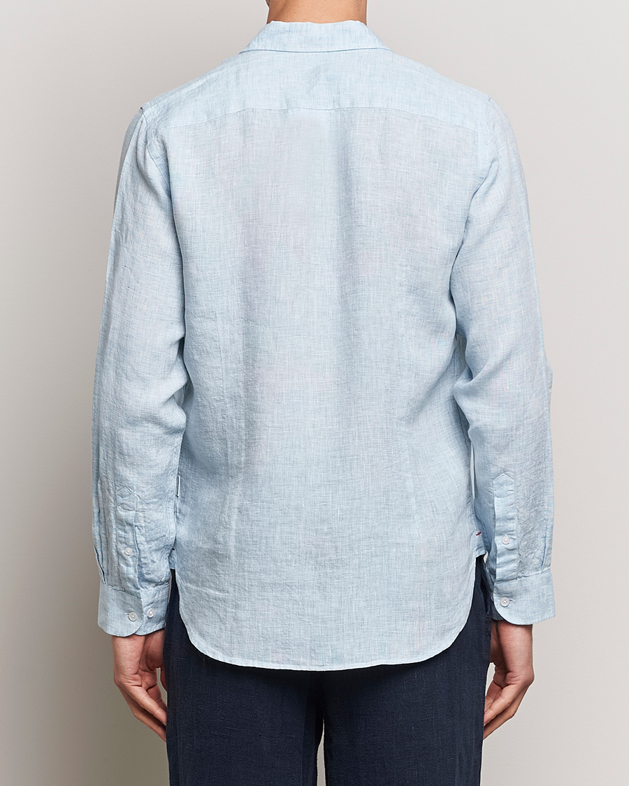 Herre | Skjorter | Orlebar Brown | Giles Linen CLS Shirt Pale Blue/White