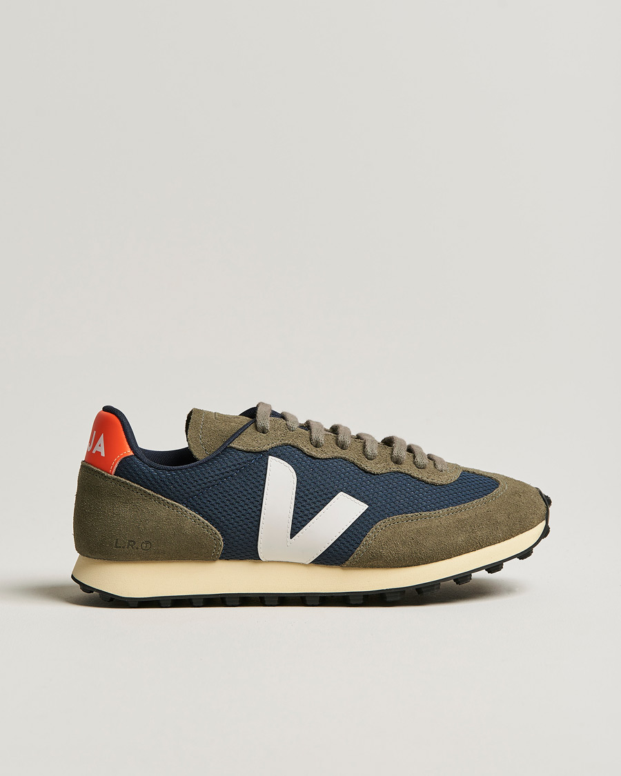 Herre | Sneakers | Veja | Rio Branco Running Sneaker Nautico White Orange Fluo