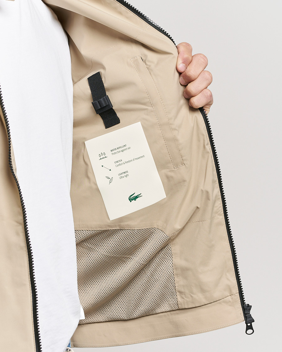Herre | Jakker | Lacoste | Zippered Water Resistant Jacket Liana