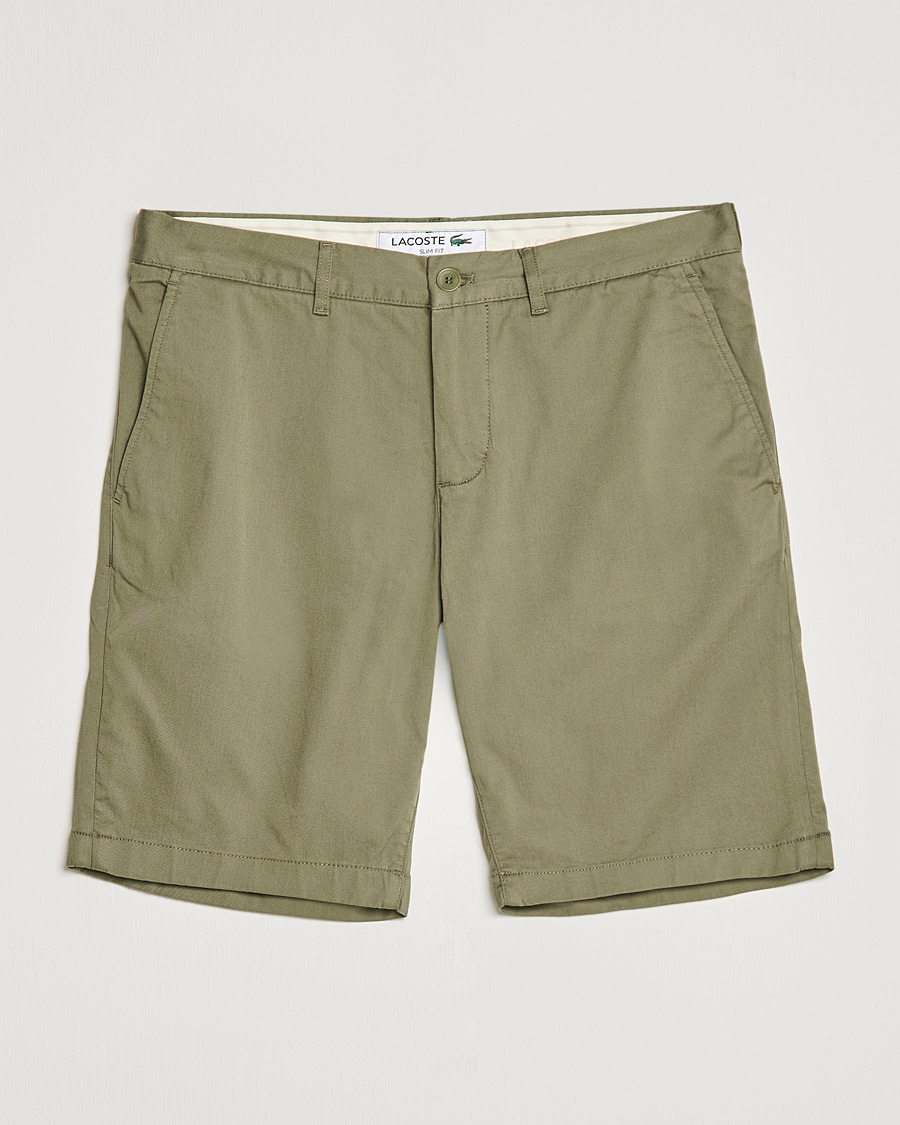 Herre |  | Lacoste | Slim Fit Stretch Cotton Bermuda Shorts Tank