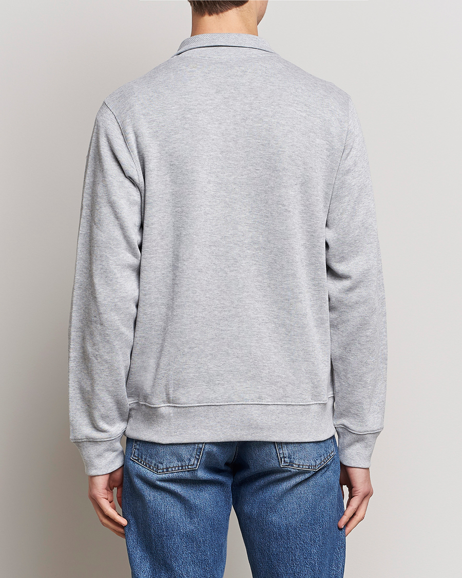 Herre | Gensere | Lacoste | Rib Interlock Half Zip Silver Chine
