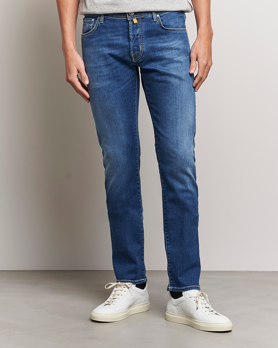 Herre | Avdelinger | Jacob Cohën | Nick 622 Slim Fit Stretch Jeans Stone Wash