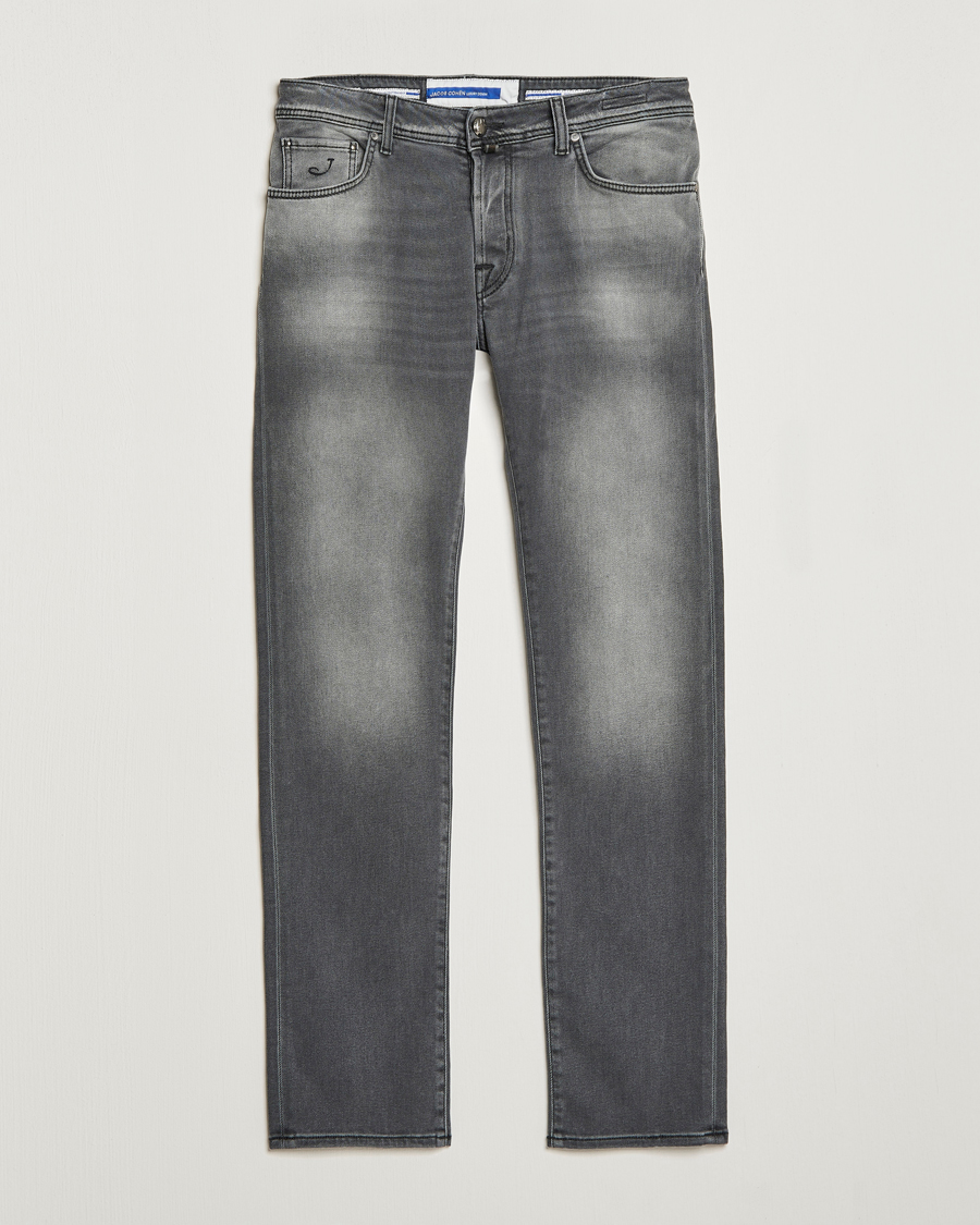Herre | Jeans | Jacob Cohën | Nick 622 Slim Fit Stretch Jeans Black Medium Wash