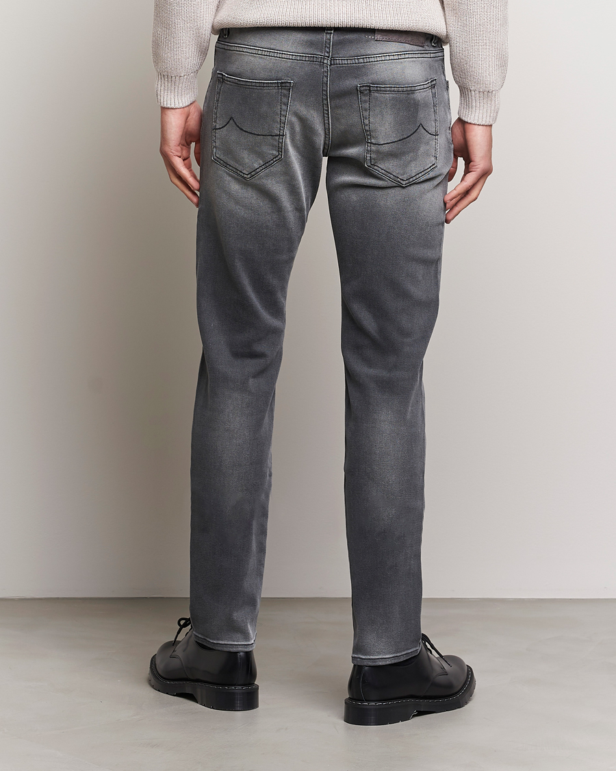 Herre | Jeans | Jacob Cohën | Nick 622 Slim Fit Stretch Jeans Black Medium Wash