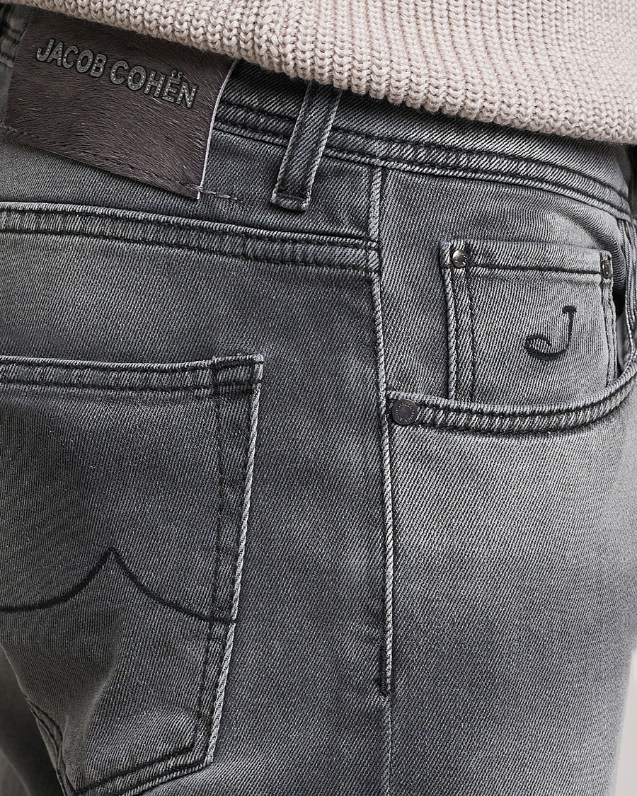 Herre | Jeans | Jacob Cohën | Nick 622 Slim Fit Stretch Jeans Black Medium Wash