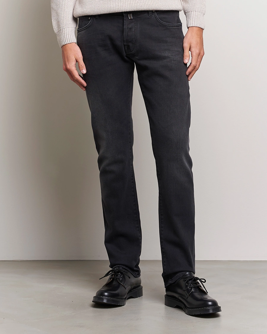 Herre | Jeans | Jacob Cohën | Nick 622 Slim Fit Stretch Jeans Black Dark Stone