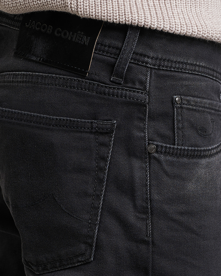 Herre | Jeans | Jacob Cohën | Nick 622 Slim Fit Stretch Jeans Black Dark Stone