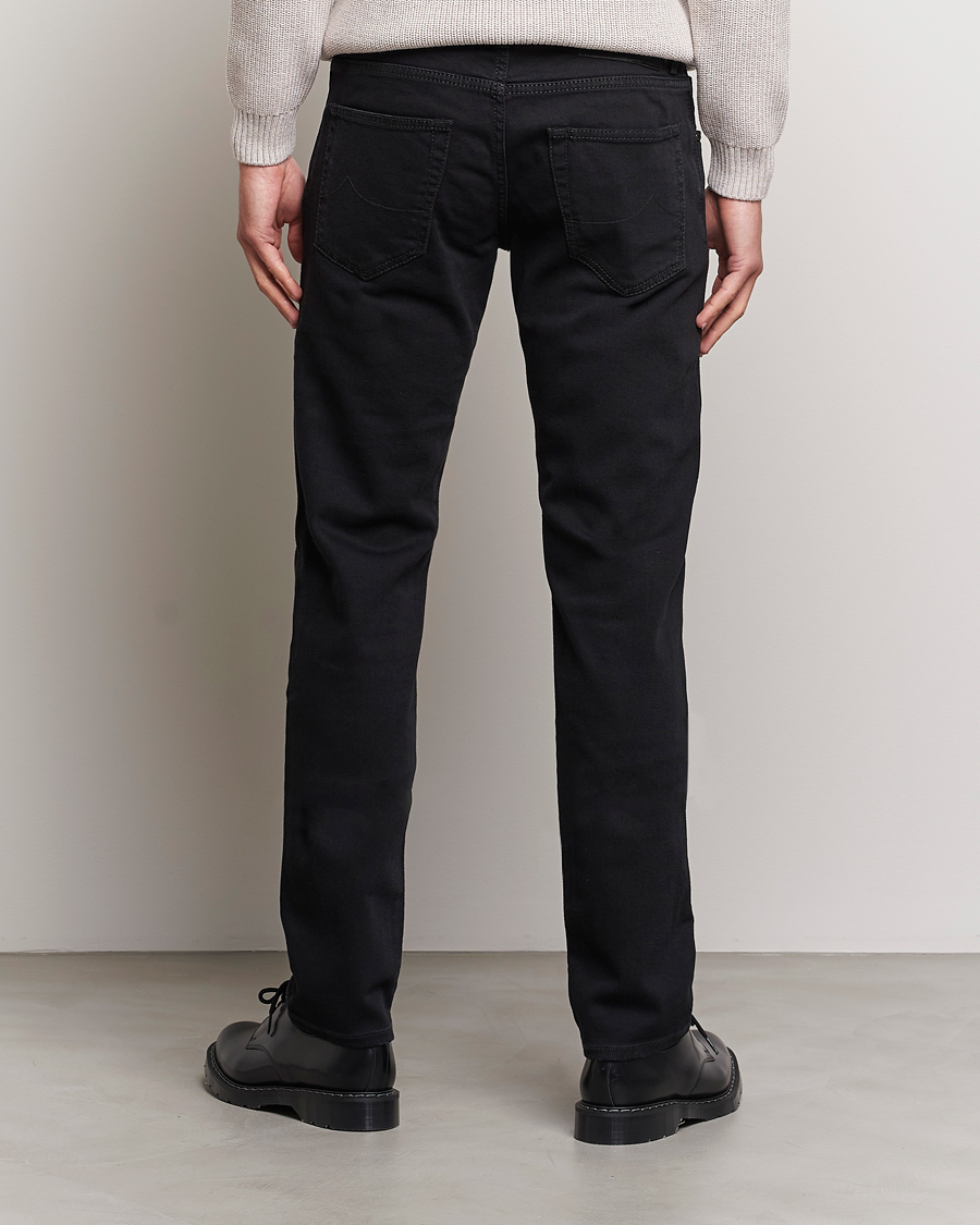 Herre | Jeans | Jacob Cohën | Nick 622 Slim Fit Stretch Jeans Black Dark Wash