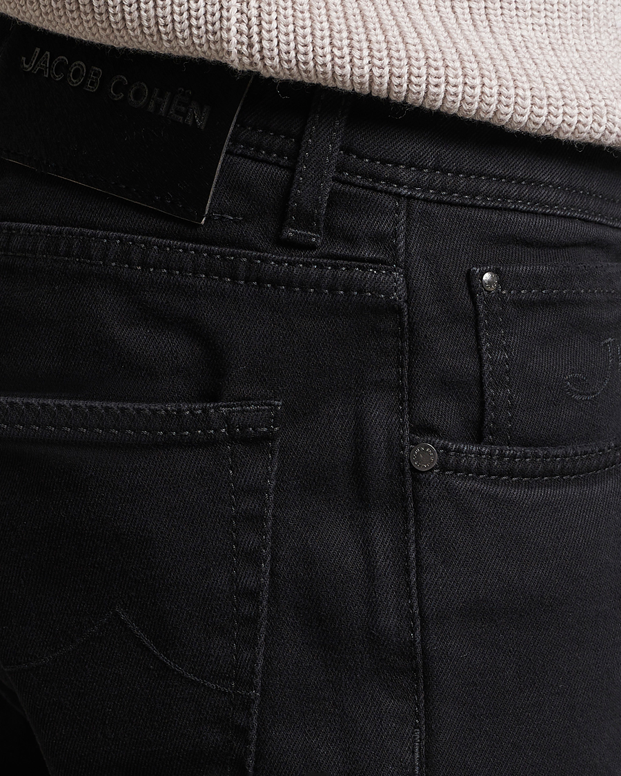 Herre | Jeans | Jacob Cohën | Nick 622 Slim Fit Stretch Jeans Black Dark Wash