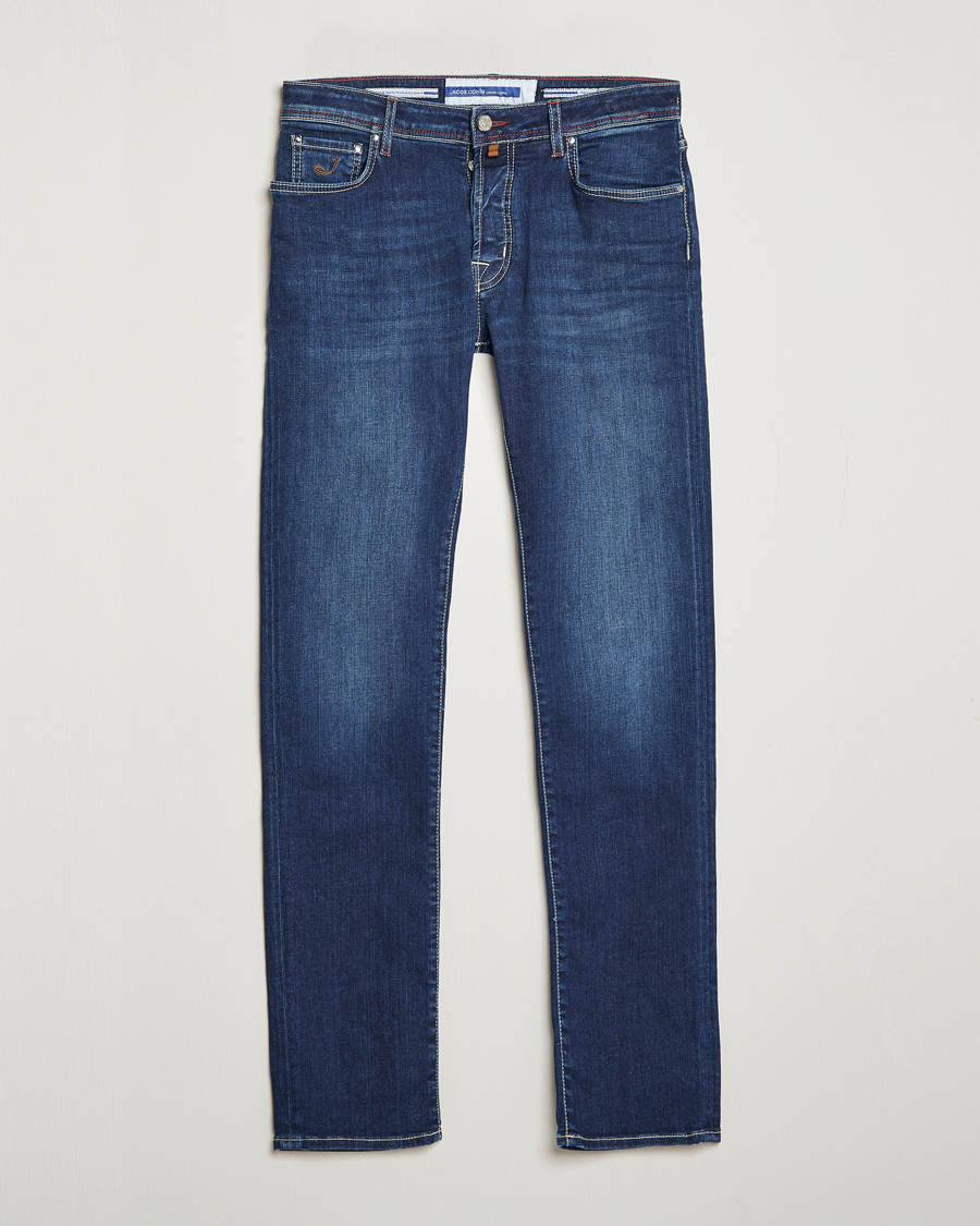 Herre | Jeans | Jacob Cohën | Bard 688 Slim Fit Stretch Jeans Medium Dark