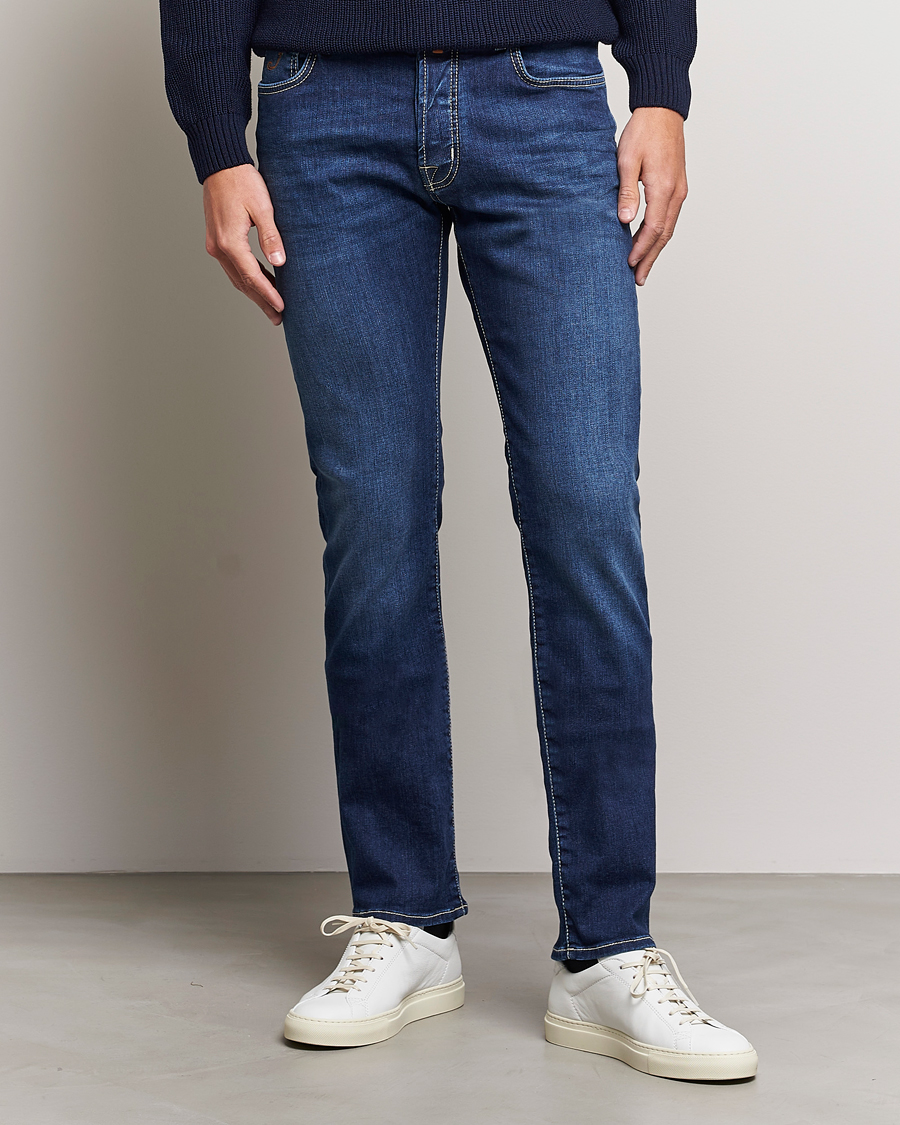 Herre | Italian Department | Jacob Cohën | Bard 688 Slim Fit Stretch Jeans Medium Dark