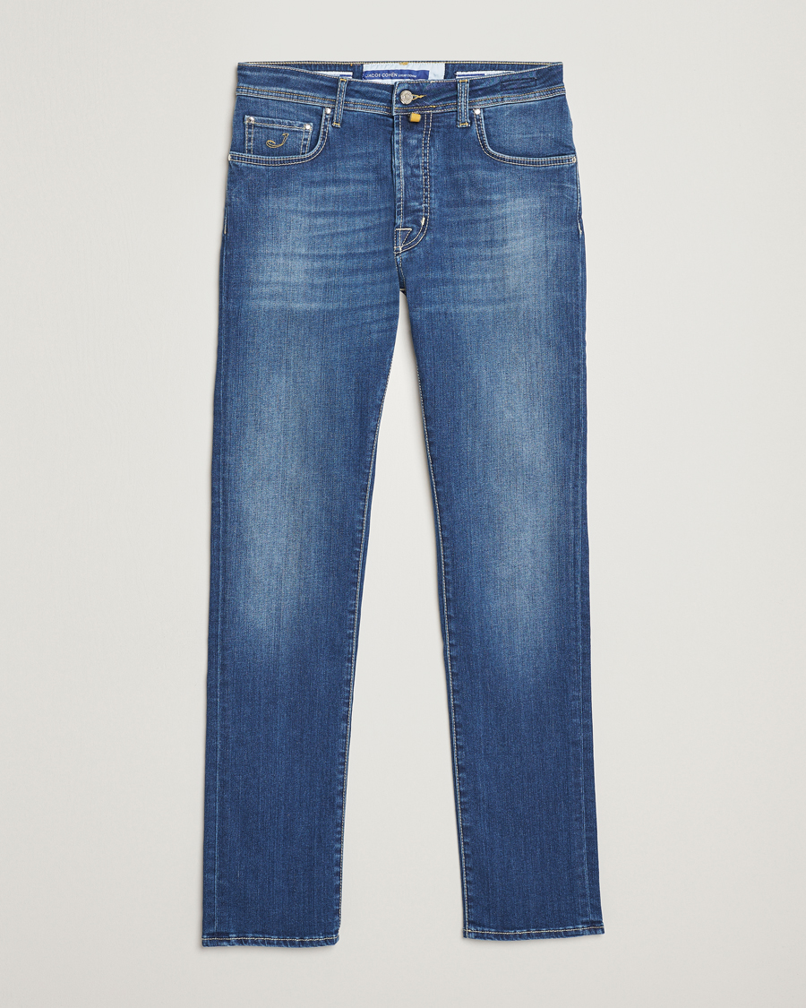 Herre | Jeans | Jacob Cohën | Bard 688 Slim Fit Stretch Jeans Stone Wash