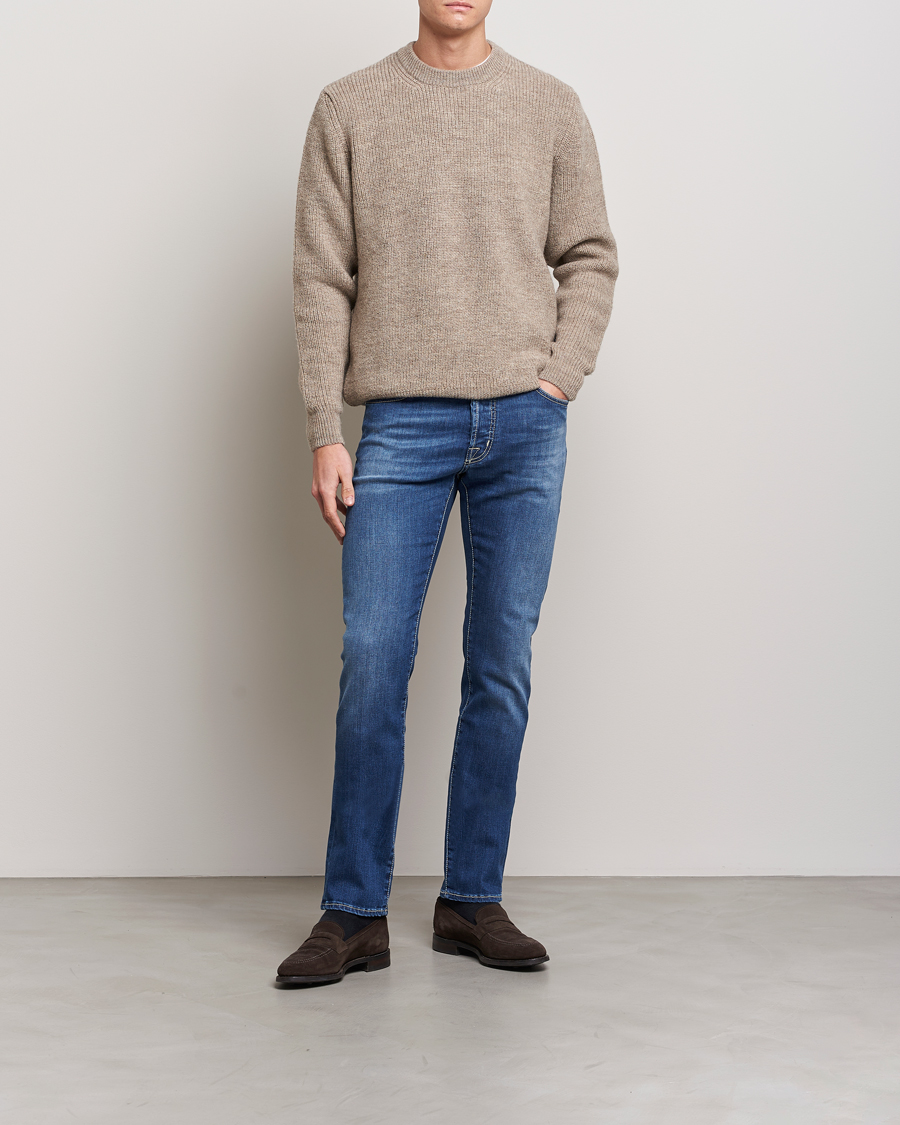 Herre | Jeans | Jacob Cohën | Bard 688 Slim Fit Stretch Jeans Stone Wash