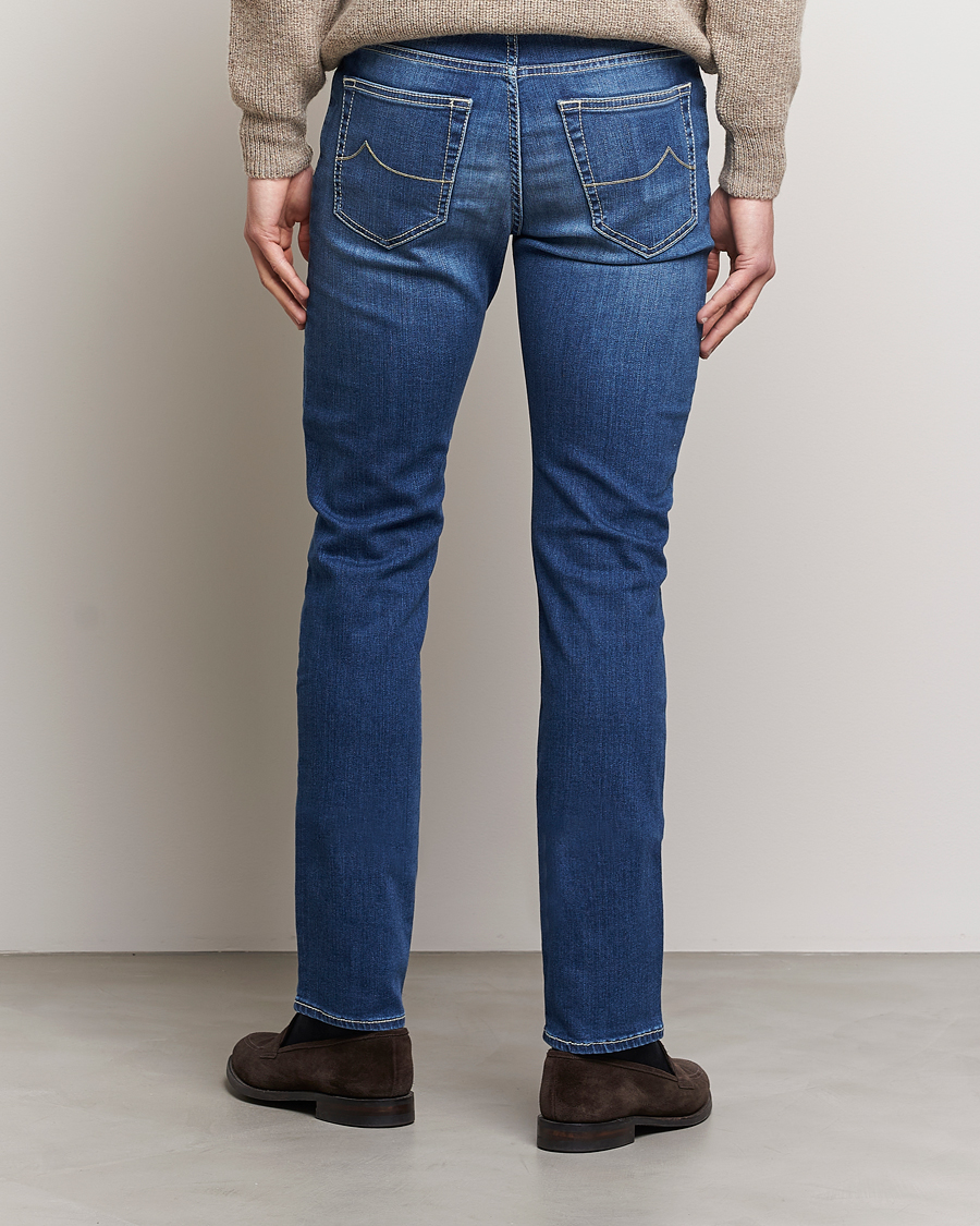 Herre | Jeans | Jacob Cohën | Bard 688 Slim Fit Stretch Jeans Stone Wash