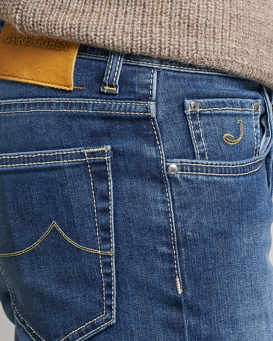 Herre | Jeans | Jacob Cohën | Bard 688 Slim Fit Stretch Jeans Stone Wash