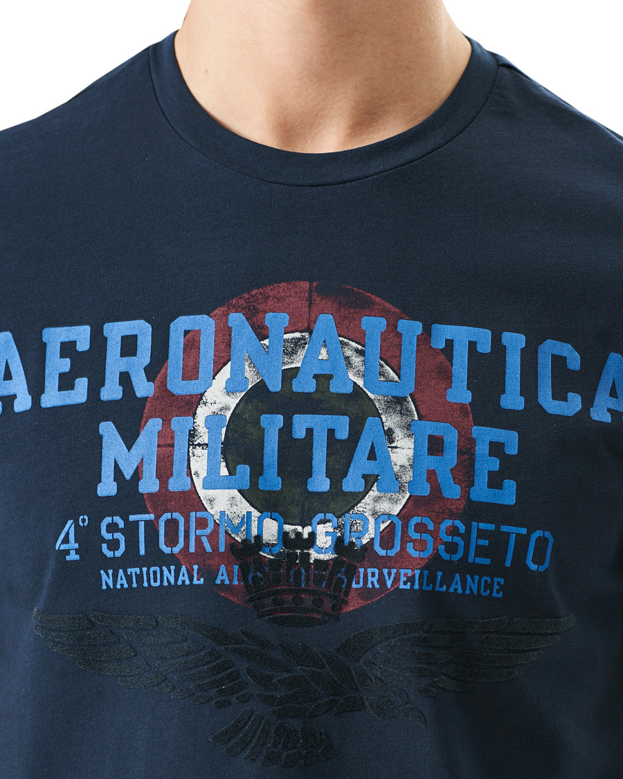 Herre | T-Shirts | Aeronautica Militare | TS1950 Tee Dark Navy