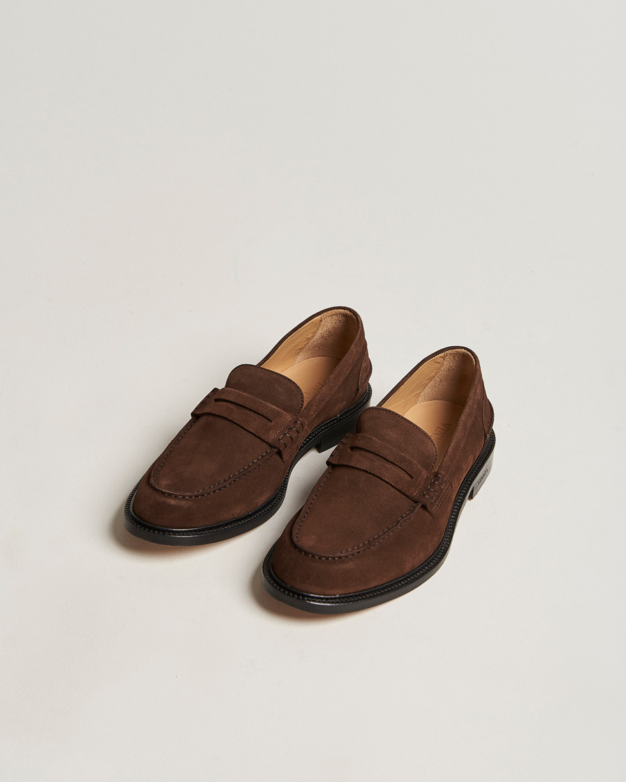 Herre |  | VINNY's | Townee Penny Loafer Dark Brown Suede