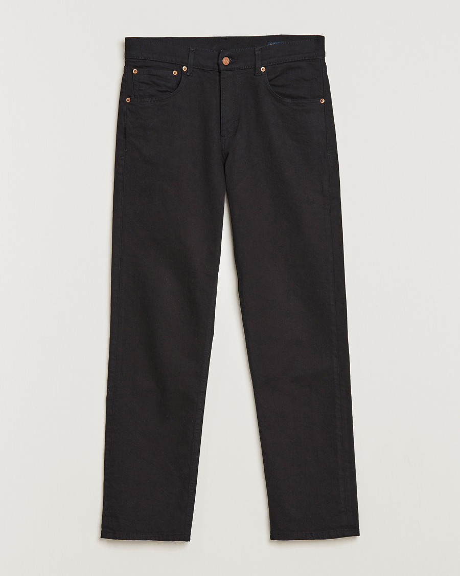 Herre | Jeans | Oscar Jacobson | Johan Straight Fit Cotton Stretch Jeans Black