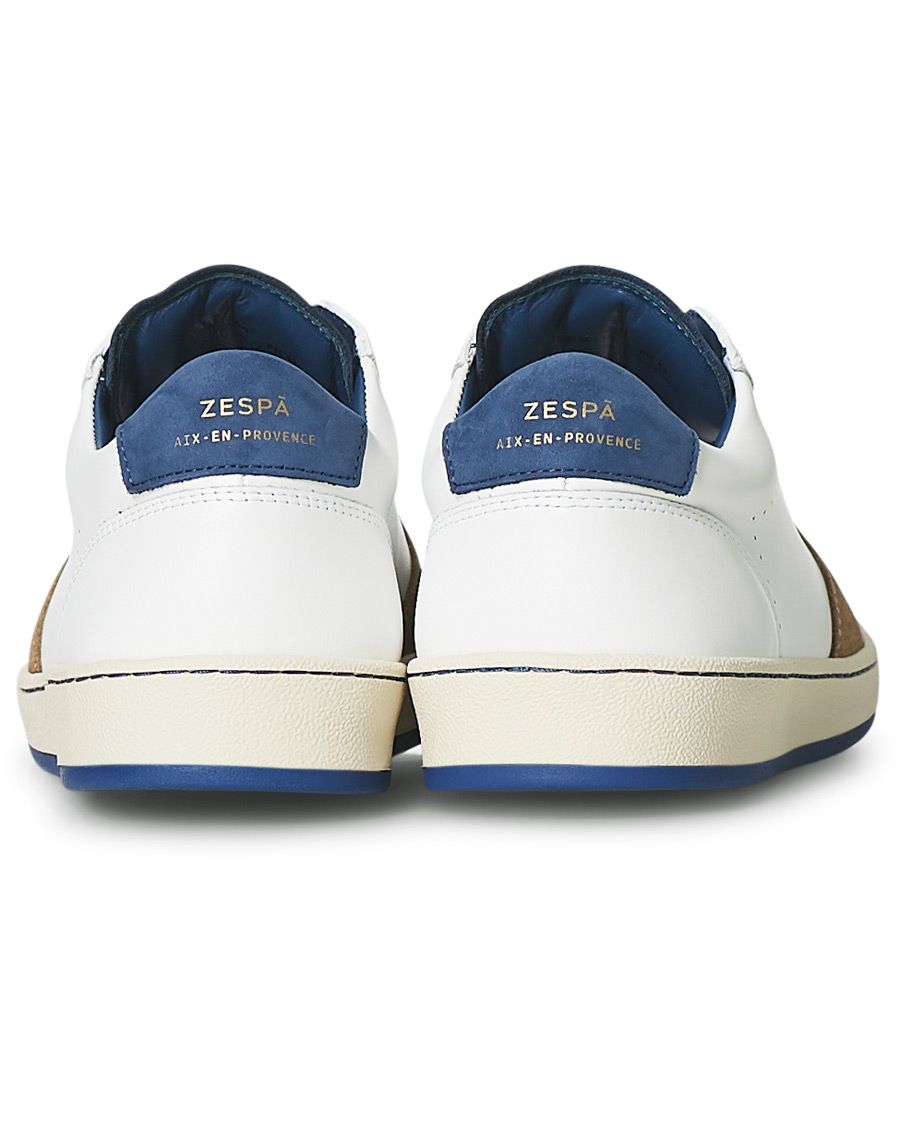 Herre | Zespà ZSP23 Nappa/Suede Sneakers Bleu Ming/Savane | Zespà | ZSP23 Nappa/Suede Sneakers Bleu Ming/Savane