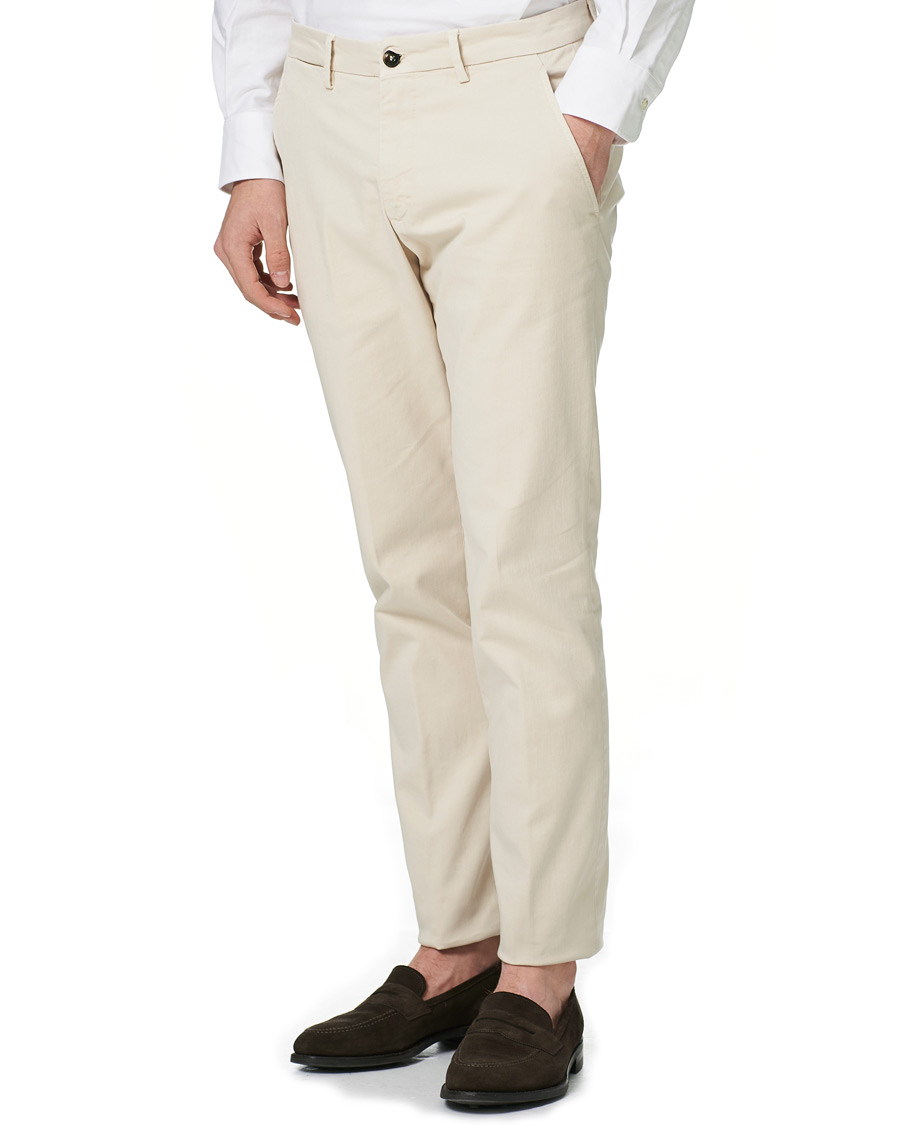 Herre | Bukser | Briglia 1949 | Slim Fit Cotton Chinos Cream