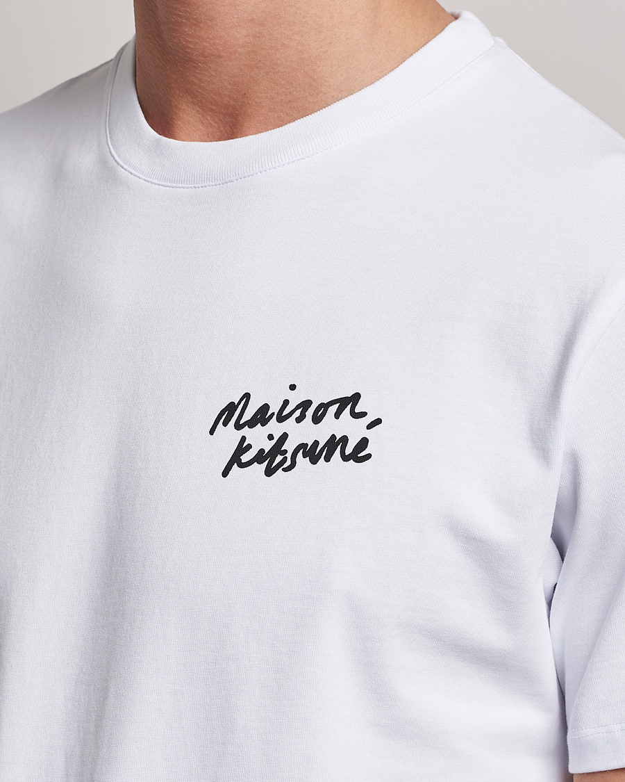 Herre | T-Shirts | Maison Kitsuné | Mini Handwriting T-Shirt White