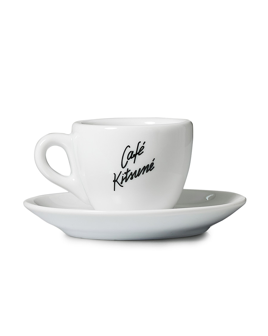 Herre | Café Kitsuné Espresso Cup & Saucer White | Café Kitsuné | Espresso Cup & Saucer White