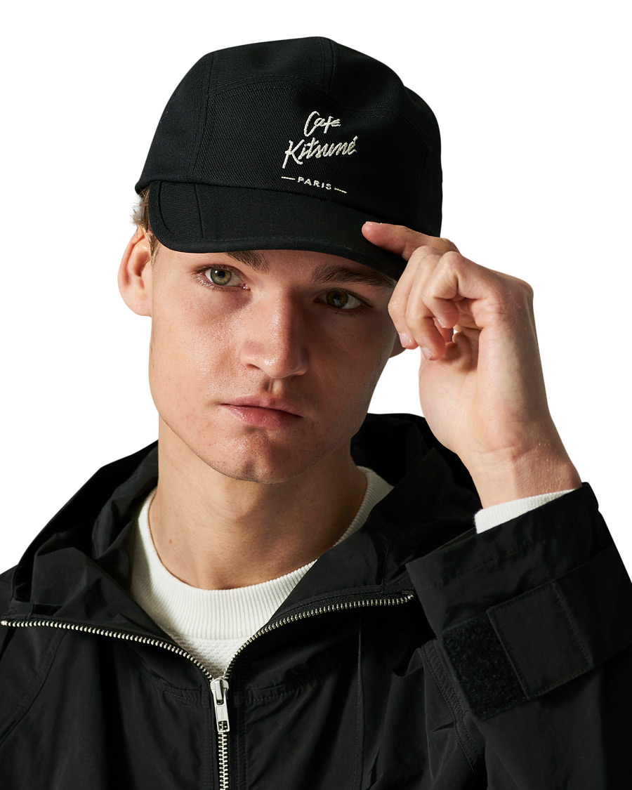 Herre | Café Kitsuné Crew Cap Black | Café Kitsuné | Crew Cap Black