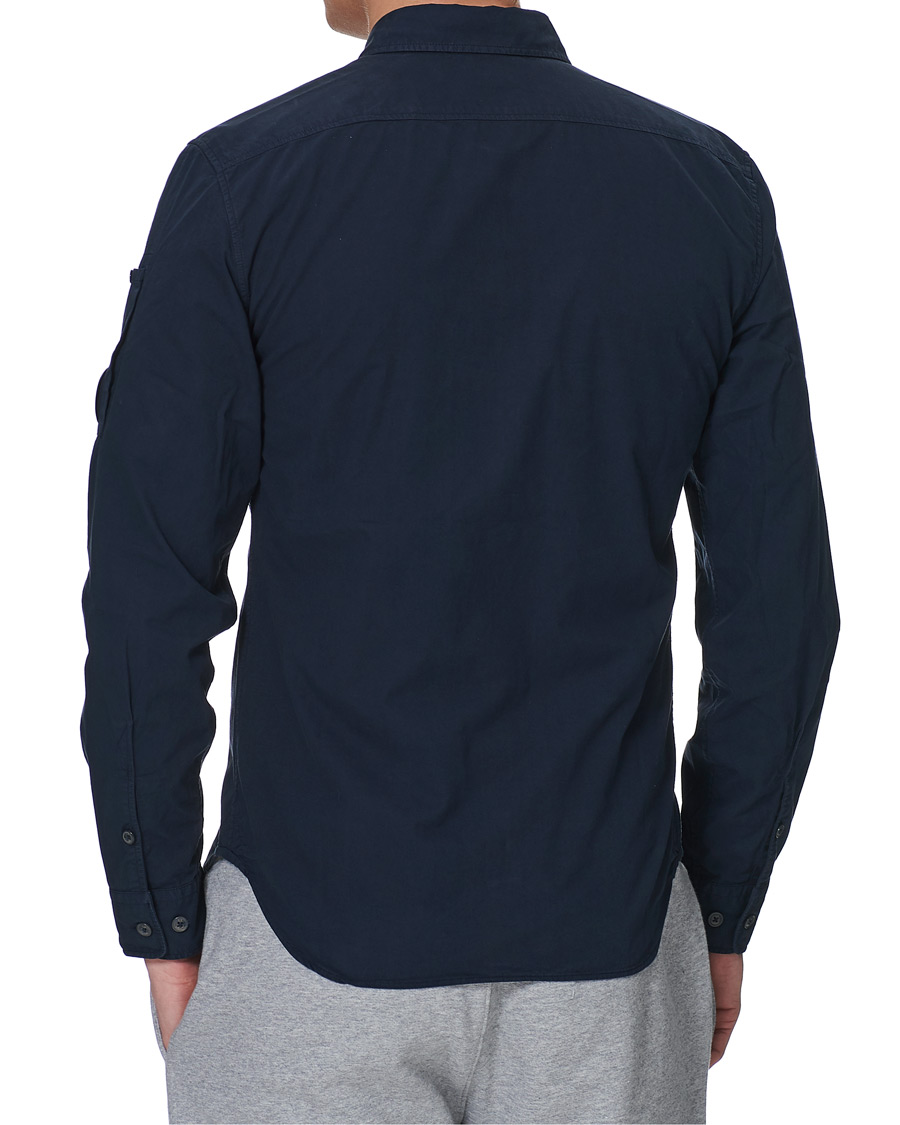 Herre | Skjorter | C.P. Company | Garment Dyed Gabardine Shirt Jacket Navy