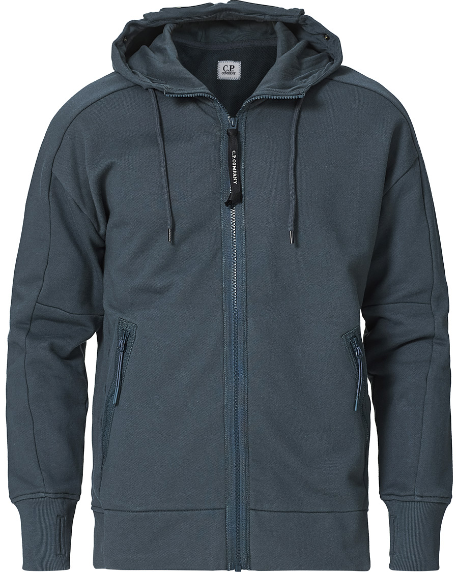 Herre | Gensere | C.P. Company | Full Zip Lens Hoodie Petrol