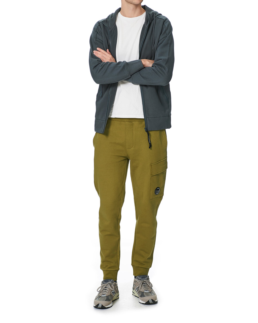 Herre | Gensere | C.P. Company | Full Zip Lens Hoodie Petrol