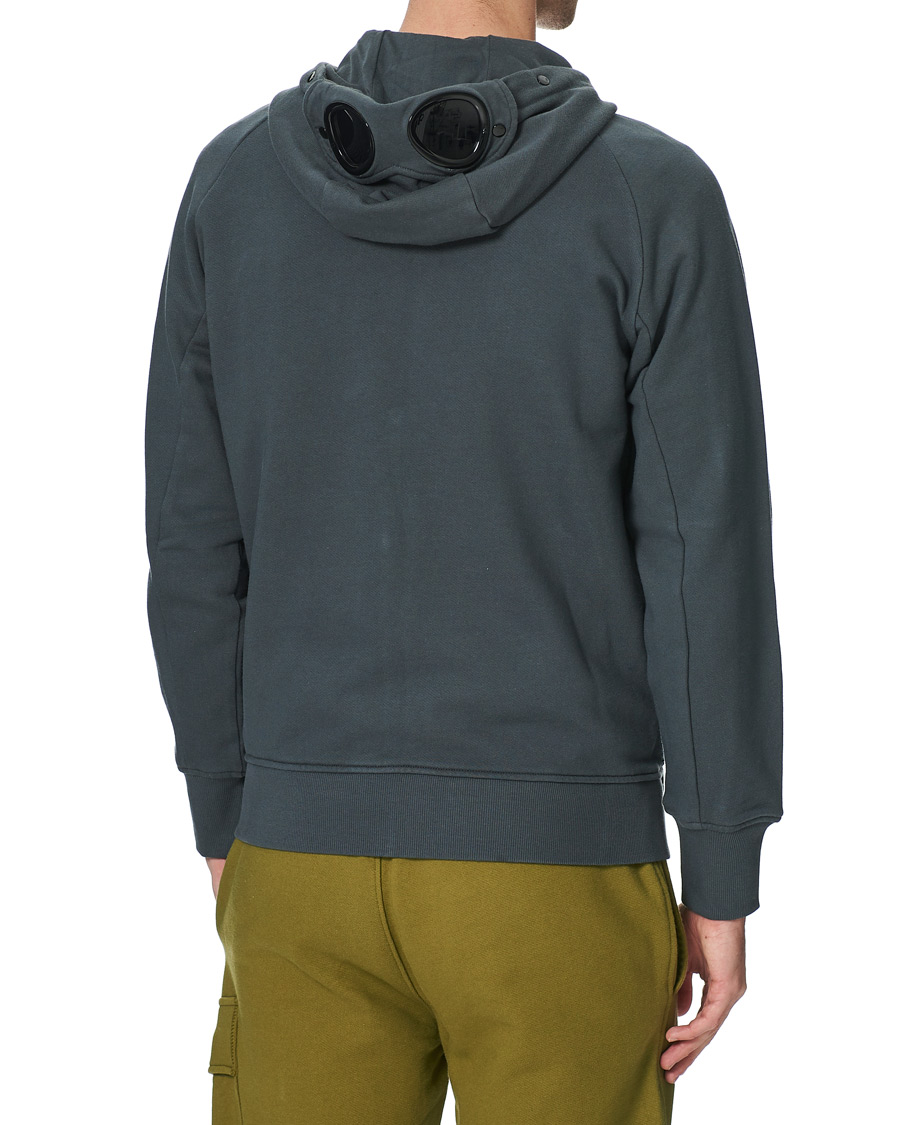 Herre | Gensere | C.P. Company | Full Zip Lens Hoodie Petrol