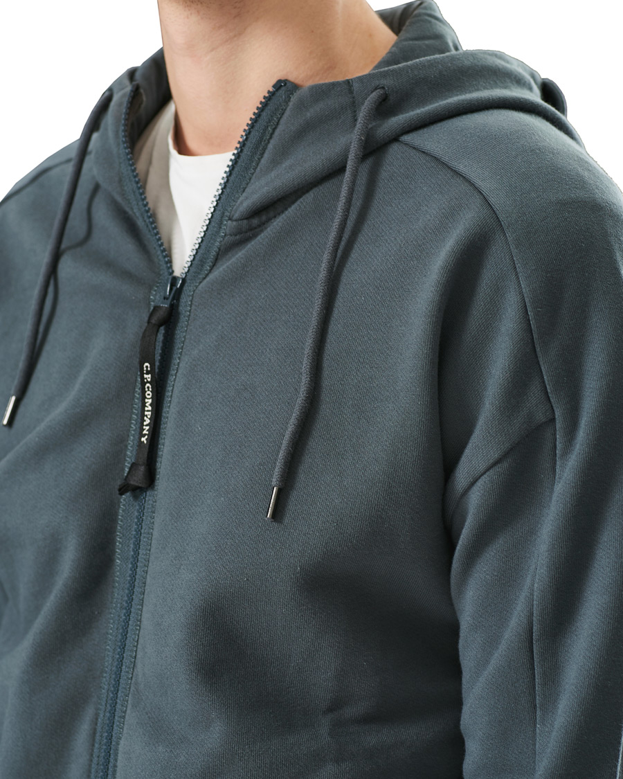 Herre | Gensere | C.P. Company | Full Zip Lens Hoodie Petrol