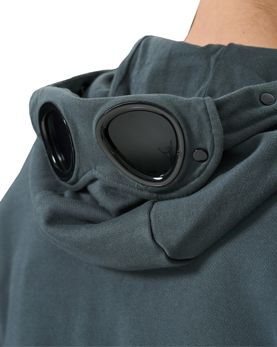 Herre | Gensere | C.P. Company | Full Zip Lens Hoodie Petrol