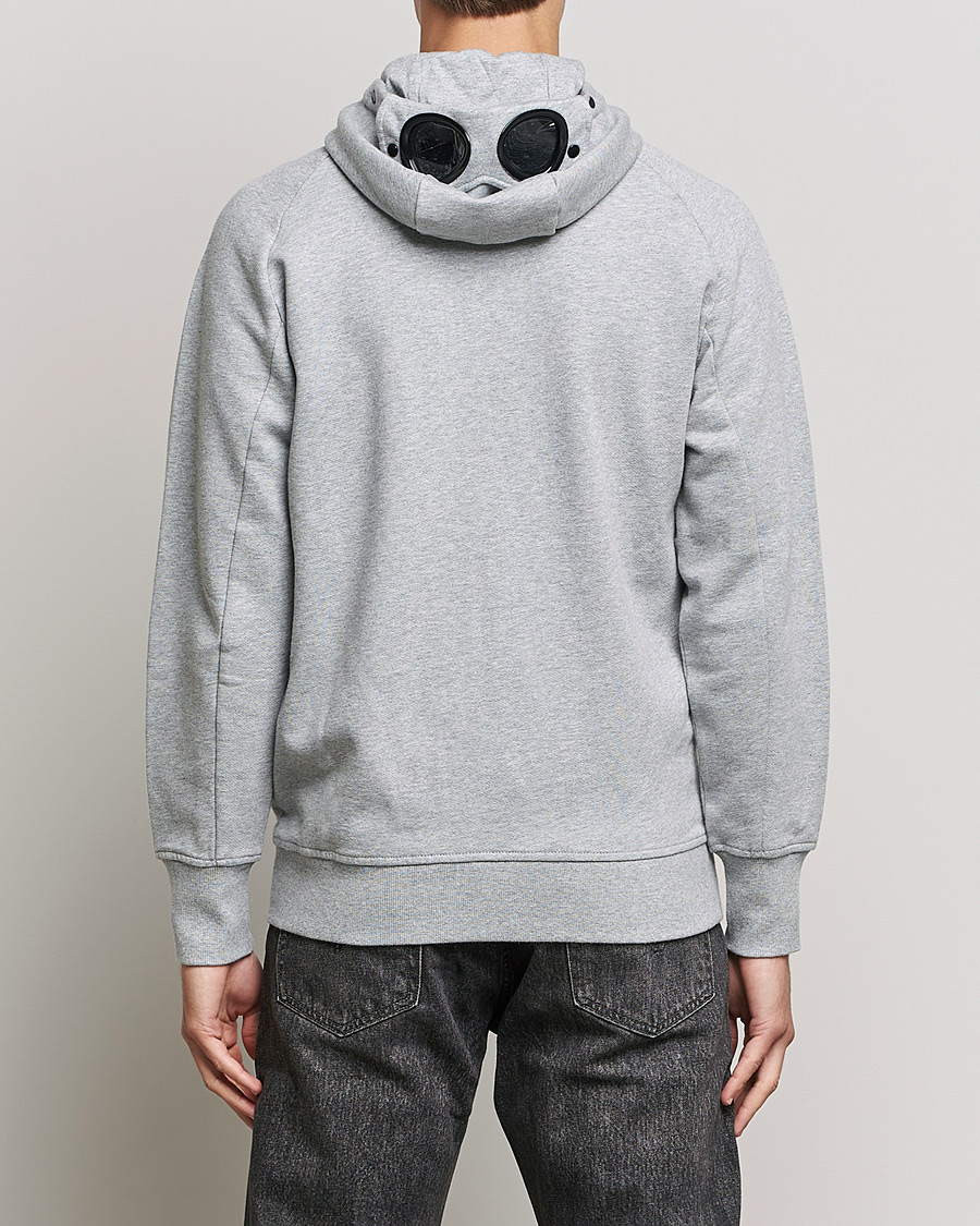 Herre | Gensere | C.P. Company | Diagonal Raised Fleece Full Zip Goggle Hoodie Grey