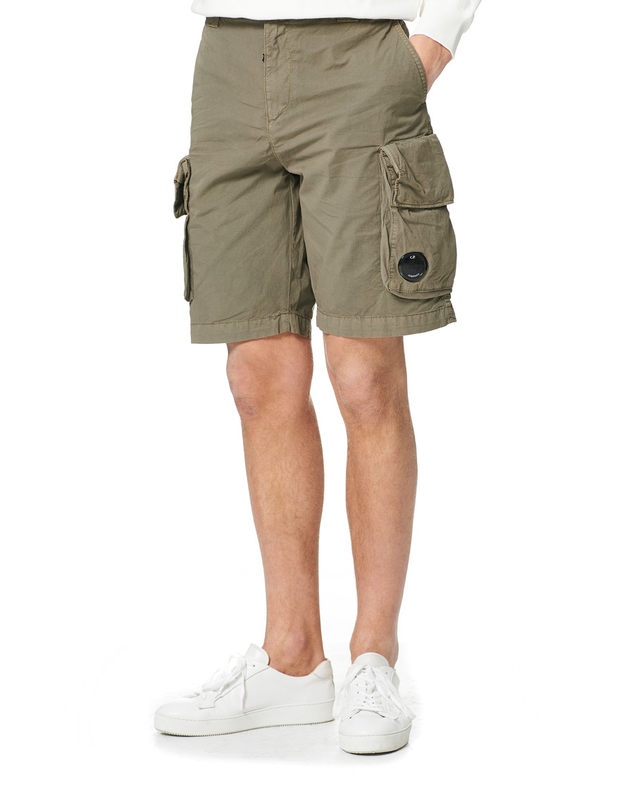 Herre | Shorts | C.P. Company | Stretch Twill Cargo Shorts Olive