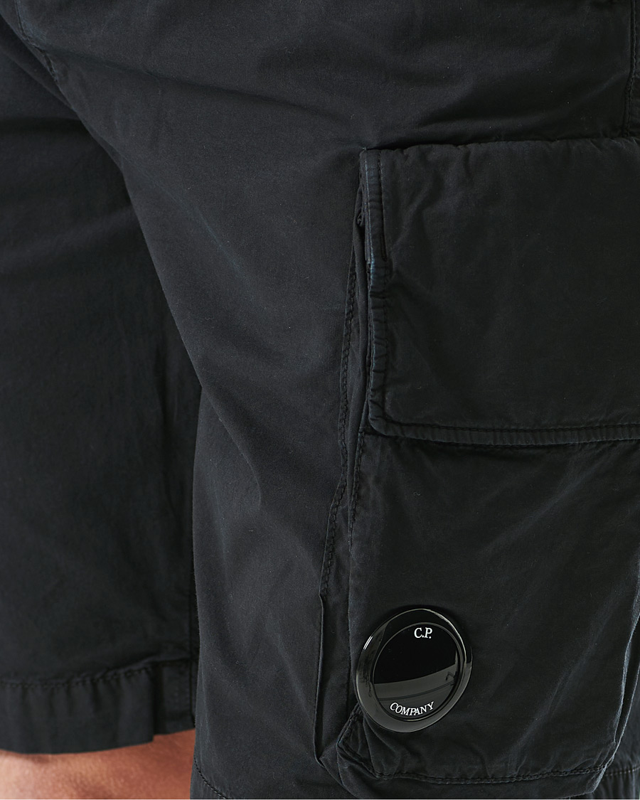 Herre | Shorts | C.P. Company | Stretch Twill Cargo Shorts Black 48
